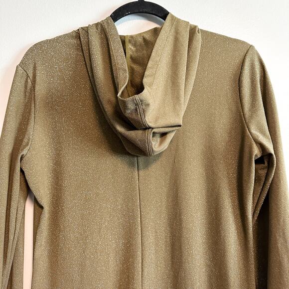 Savage X Fenty “Sleep & Shine” Hooded Shimmer Jumpsuit Green Size M - Picture 11 of 13